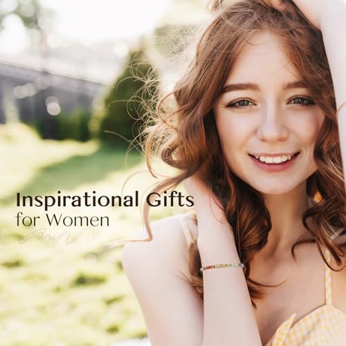 Inspirational Christmas Bracelet Gifts for Women: Healing Natural Stone Bracelet - Thinking of You Get Well Soon Birthday Gifts for Friend Sister Bestie BFF - Image 2