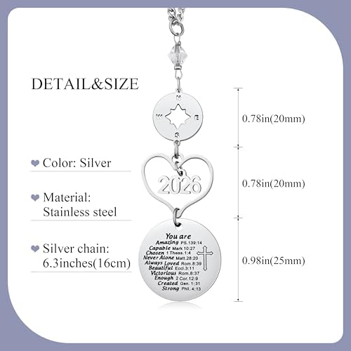 2026 Graduation Gifts for Her Him College Masters Degree Phd Rear View Mirror Accessories Car Mirror Hanging Accessories Graduation Gifts for Women Men - Image 6
