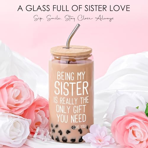 Sisters Gifts from Sister Birthday Gifts for Sisters Adult Funny Gift Ideas for Best Sister Ever Meaningful Gift for Siblings Cool Little Sis Present Set for Women Older Younger Sis Who Has Everything - Image 3