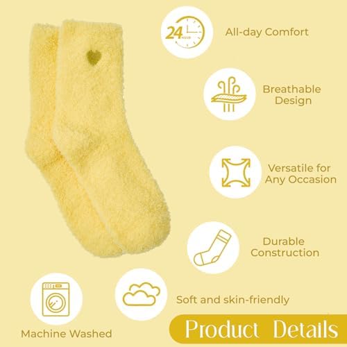 Coral Fleece Cloud Fuzzy Socks for Women Ultra-Soft Gifts for Women - Image 3