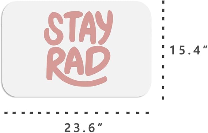 Stay Rad Patterns Diatomite Stone Bath Mat Diatomaceous Earth Shower Mat Quick-Dry, Non-Slip, Easy to Clean for Bathroom Floor