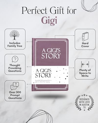 Gigi's Life Story Journal (Hardcover): A Meaningful Keepsake for Gigi to Share Her Journey & Memories, Book Includes 250+ Prompt Questions, Sentimental Gift for Mother's Day, Birthday, Christmas - Image 2