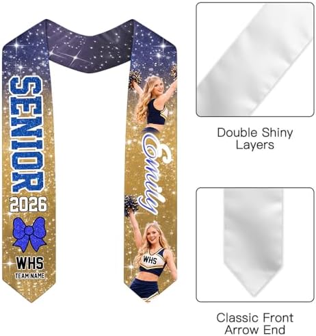 Nani Personalized Class of 2026 Graduation Sash, Custom Graduate & Soccer Stole, Gift for Him, Her, Senior Graduation - Image 2