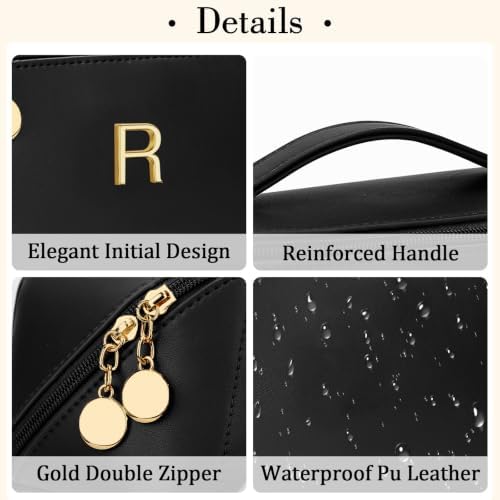 Initial Makeup Bag Personalized Gift for Women Teen Girls - Image 4