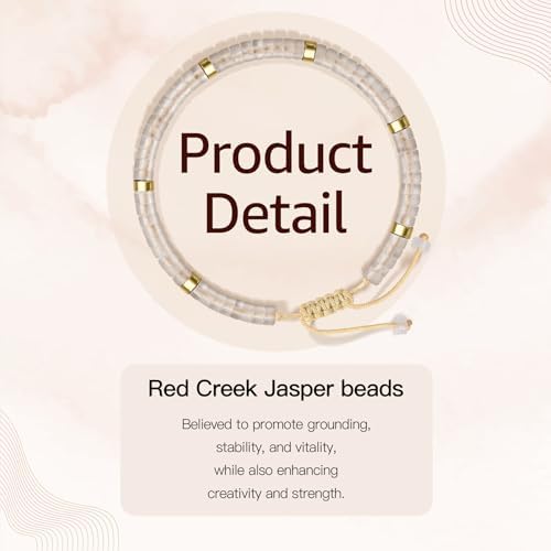 AGOT Thank You Gifts for Women: Teacher Appreciation Office Gifts for Coworkers Employee Boss Lady Manager Colleague Natural Stone Bracelet - Image 3