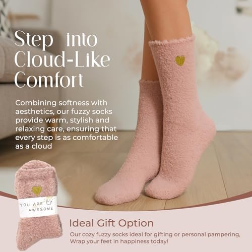 Coral Fleece Cloud Fuzzy Socks for Women Ultra-Soft Gifts for Women - Image 4