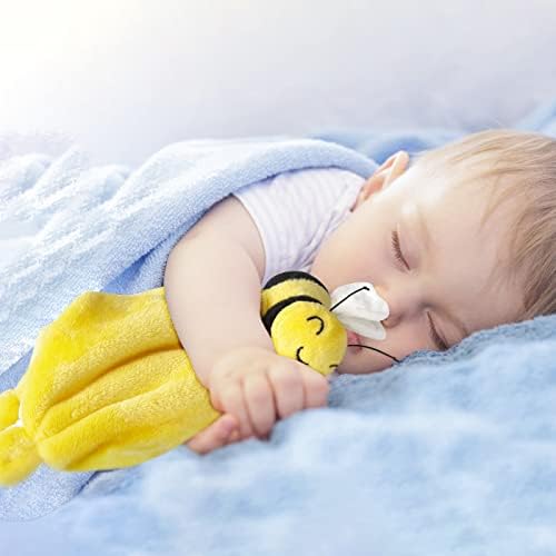 Pro Goleem Bee Loveys for Babies Soft Security Blanket Baby Snuggle Toy Stuffed Animal Blanket Unisex Lovie Baby Gifts for Infant and Toddler Yellow 12 Inch - Image 2