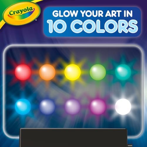 Crayola Multi-Color Light Board, Light Up Drawing Toy, Desk Toy, Doodle Pad, Glow Art, Gifts, Toys Boys & Girls, Ages 6, 7, 8 - Image 4