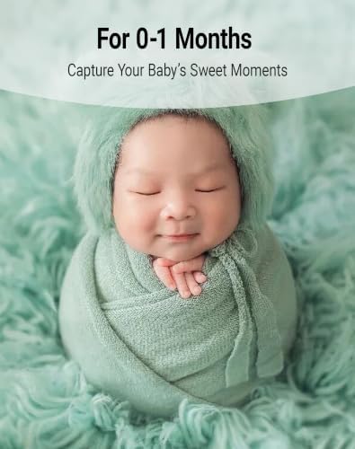 Newborn Photography Wrap Baby Photo Prop Blanket (Light Green, Small) - Image 2