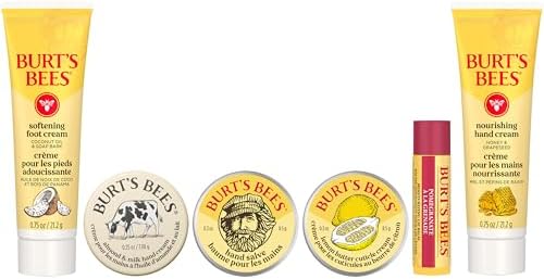 Burt's Bees Tips and Toes Kit Gift Set, 6 Travel Size Products - Image 2