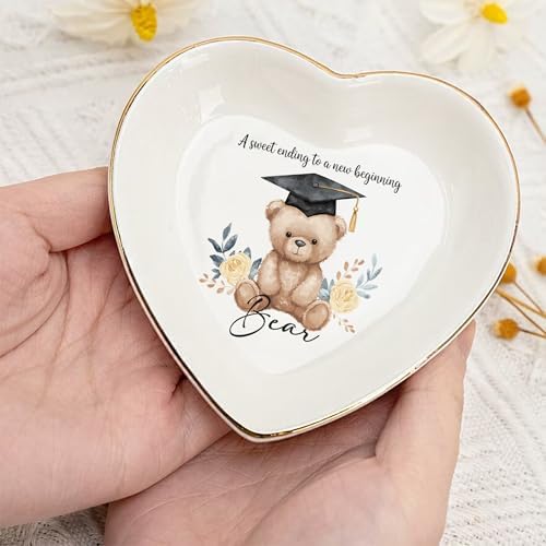 IZI POD Personalized Graduation Gifts for Her, Graduation Jewelry Dish, A Sweet Ending to a New Beginning, Gradua Senior Class of 2026, Gifts for Her, Women, Best Friends /7 - Image 2