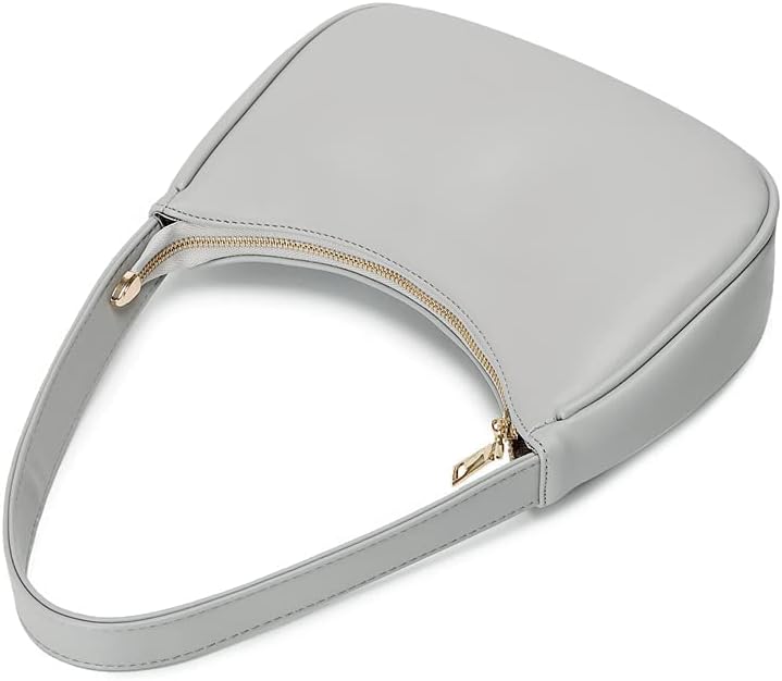 Shoulder Bags for Women, Cute Hobo Tote Handbag Mini Clutch Purse with Zipper Closure