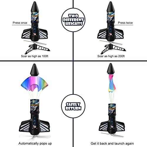 Mafbeanl Rocket Launcher for Kids, Self Launching Motorized Air Rocket Toy - Image 6