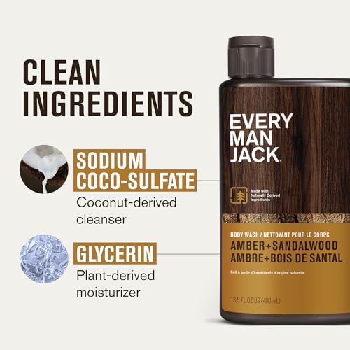 Every Man Jack Hydrating Body Wash for Men, Variety Pack, 13.5 oz (3pk) - Image 4
