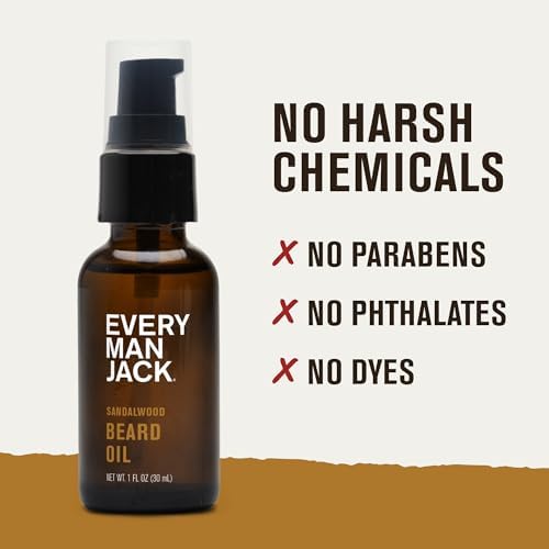 Every Man Jack Hydrating Beard Oil for Men, Aged Bourbon & Sandalwood Teak - Image 6