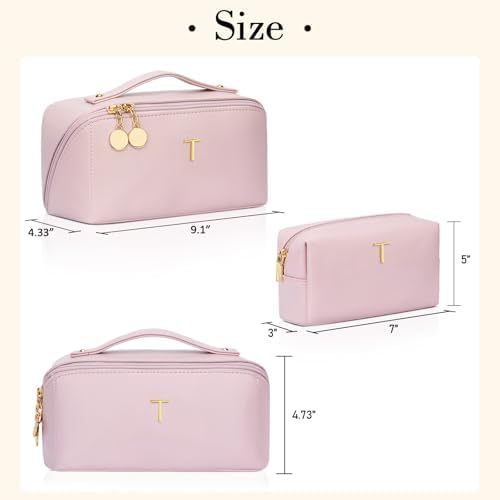 Initial Makeup Bag Personalized Gift for Women Teen Girls - Image 5