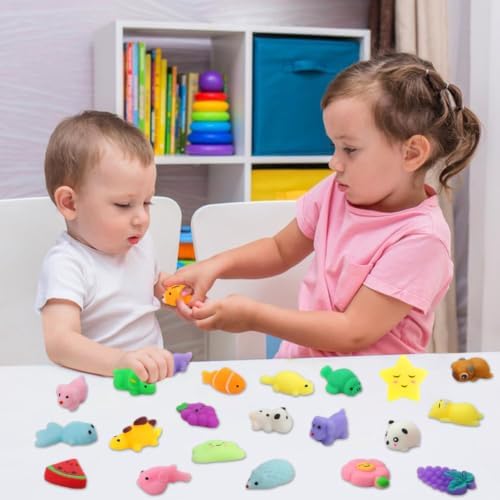 60 Pack Mochi Squishy Toys, Kawaii Mini Squishies Party Favors for Kids - Image 7