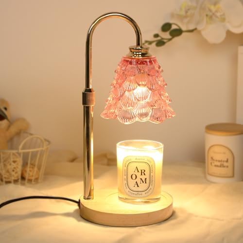 GEEZO Fragrance Candle Warmer Lamp，Electric Candle Warmer with Timer & Dimmer，Mom Christmas Birthday Gifts for Women, House Warming Gifts New Home Bedroom Decor by GEEZO