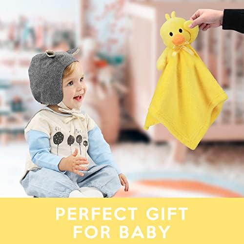 Pro Goleem Duck Security Blanket Soft Yellow Baby Lovey Unisex Lovie Baby Gifts for Newborn Toddler Snuggle Toy Stuffed Animal 16 Inch - Image 3