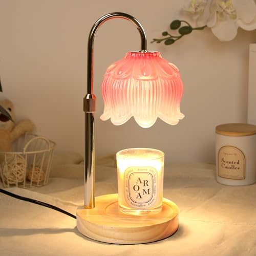 GEEZO Fragrance Candle Warmer Lamp，Electric Candle Warmer with Timer & Dimmer，Mom Christmas Birthday Gifts for Women, House Warming Gifts New Home Bedroom Decor by GEEZO