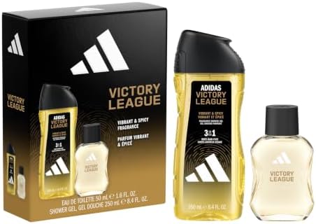 adidas Victory League Giftset including Eau de Toilette (1.6fl oz.) and Shower Gel (8.4fl oz.), For Him, Vibrant & Spicy Fragrance by adidasfragrance