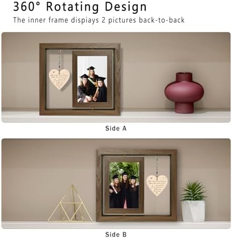 EYITUPC Rustic Wooden Double-Sided 2026 Graduation Frame Gifts for Him Her - Image 5