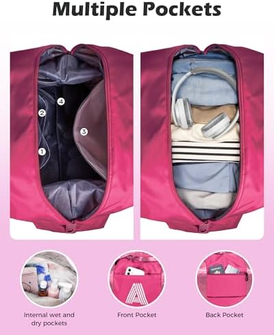 Teen Girl Gifts, Birthday Gift, Initial Travel Bag Girl Sports Bag - Image 5