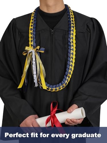 TFTAFAN Graduation Ribbon Lei Graduation Leis Necklace Class of 2026 Graduation Necklace Braided Necklace Graduation Gift Party Accessories for Women and Men - Image 2