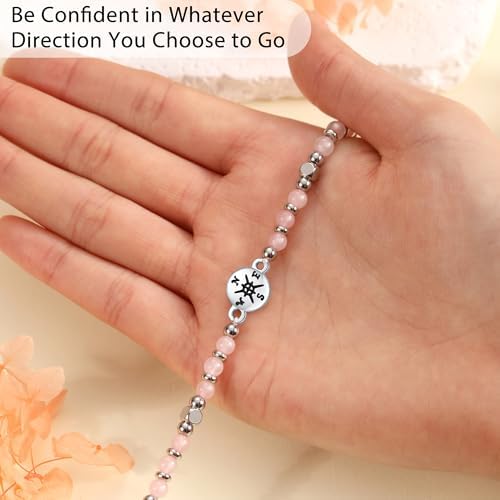 Graduation Gifts for Her 2026, Graduation Bracelet with Compass 5th 6th 8th Grade High Middle School College Graduates Gifts for Her Daughter Granddaughter - Image 3