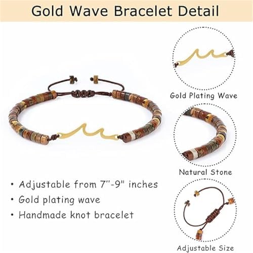 LINGYUAN Graduation Bracelet for Her 2026, Beaded Jewelry Gift with Inspirational Message Card, Adjustable Keepsake for High School or College Graduate - Image 3
