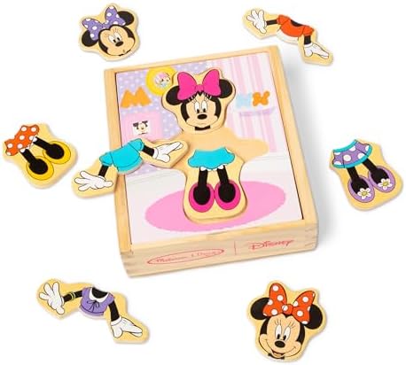 Melissa & Doug Disney Minnie Mouse Dress-Up Puzzle, 18 Pieces Mix and Match Outfits, Sorting & Matching Toy with Storage Case, Educational Puzzle for Toddlers Ages 3+ by Unknown
