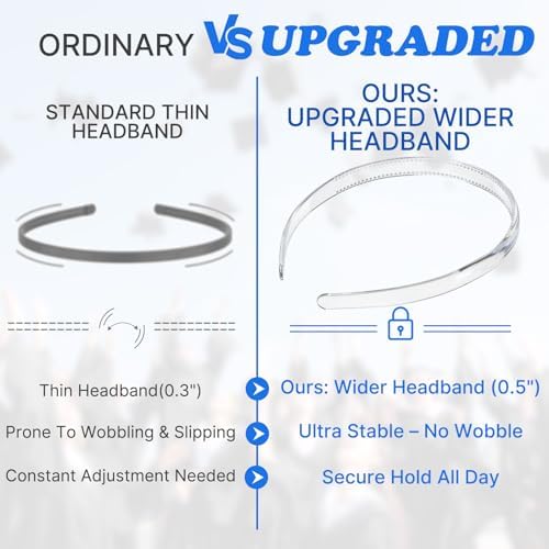 2 Pcs Clear Graduation Cap Headband for Graduation Day - Image 5