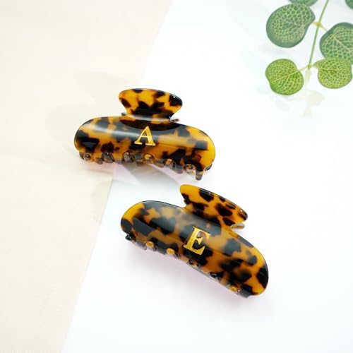 Initial Cute Hair Clips - Tortoise Shell Letter Elegant Hair Claw Clips, Fashion Glitter Claw Clips Durable Hair Clips, Wedding Gift, Bridesmaid Gifts, Birthday Gifts, Christmas Gift, Letter K - Image 3