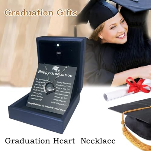 Graduation Gifts For Her 2025 College Graduation Gifts For Women 925 Sterling Silver Inspirational Necklace For Granddaughter or Daughter High School Graduate Gifts For Best Friend - Image 3