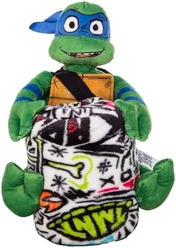 Northwest Teenage Mutant Ninja Turtles Character Hugger Pillow & Silk Touch Throw Blanket Set, 40" x 50", Sketched Out by Northwest