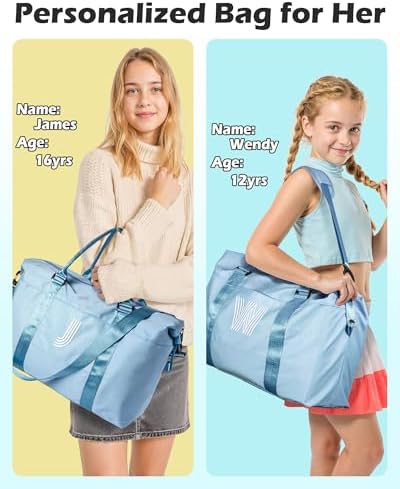Cute Bags for Girls, Initial Travel Duffel Bag,Gym Bag,Duffel Bags - Image 4