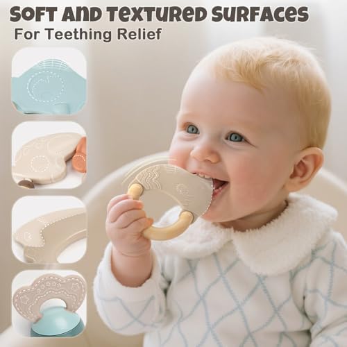 Baby Rattles & Teethers Set, Baby Toys 0-6 Months, Teething Toys 3-6 Months - Image 2