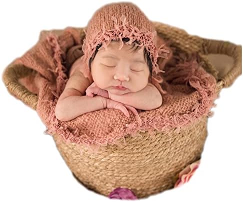 Baby Photography Props Luxurious Lace Hat with Blanket (Orange) - Image 6
