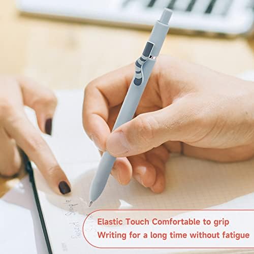 UIXJODO Cat Pens, 8 Pcs 0.5mm Cute Kawaii Black Ink Fine Point Smooth Writing, High-End Series Cat's Tail Retractable for Journaling Note Taking - Image 5