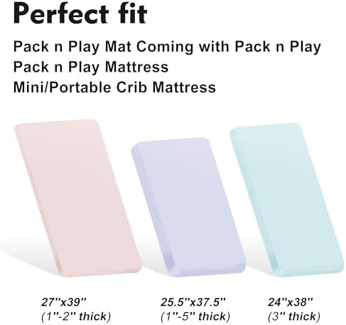 Pro Goleem Muslin Pack n Play Sheets for Boys and Girls, Soft Breathable Cotton Fitted Mini Crib Sheets, Neutral Baby Sheets for Playard Mattress, 1 Pack (Black) - Image 5