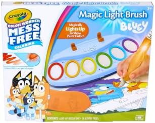 Crayola Bluey Color Wonder Magic Light Brush, Mess Free Painting Station for Kids, Gifts, Toddler Bluey Toys & Activities, Ages 3+ - Image 2