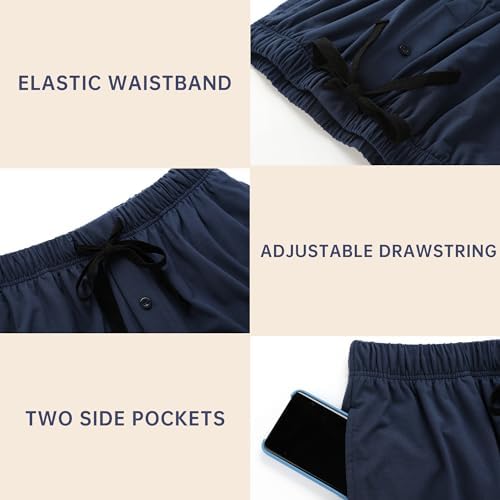BAMBOO COOL Mens Pajama Set Lightweight Sleepwear Pjs - Image 5