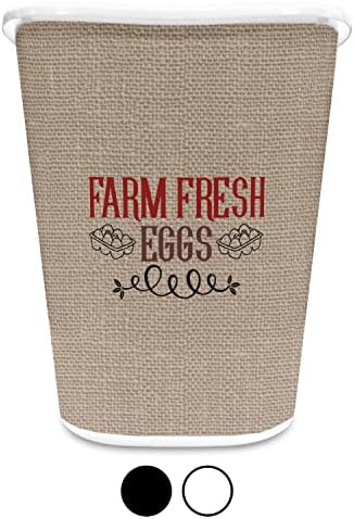 Farm Quotes Waste Basket - Single Sided (Black) - Image 4