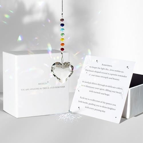 Birthday Gifts for Women Friend Crystal Suncatcher Christmas Ornament Decor by HEGELDA