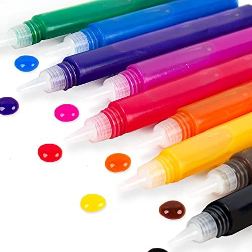 Horizon Group USA 10-Pack Suncatcher Art Pens – 10 Colors, 10ML Each – Kids’ Window Art Supplies, Refill Pens for Suncatchers, Arts and Crafts Activity by MadebyMe
