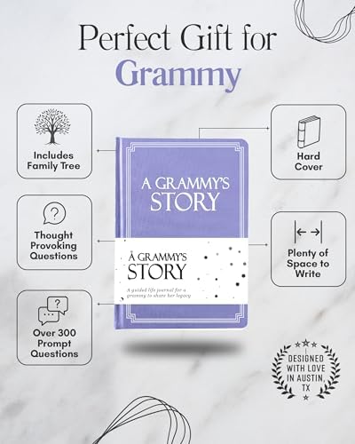 Grammy's Life Story Journal (Hardcover): A Meaningful Keepsake for Grammy to Share Her Journey & Memories, Book Includes 250+ Prompt Questions, Sentimental Gift for Mother's Day, Birthday, Christmas - Image 2