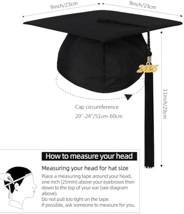 Newrara Graduation Gown Cap Tassel Set - Image 5