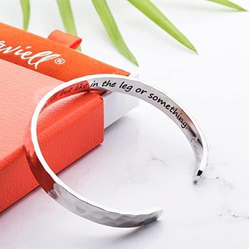 Carviell Bracelets for Women – 100+ Meaningful Engraved Messages – Solid 316L Surgical Stainless Steel Cuff Bracelet – Gift Ready - Image 3