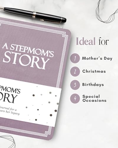 Stepmom's Life Story Journal (Hardcover): A Meaningful Keepsake for Stepmom to Share Her Journey & Memories, Book Includes 250+ Prompt Questions, Sentimental Gift for Mother's Day, Birthday, Christmas - Image 5