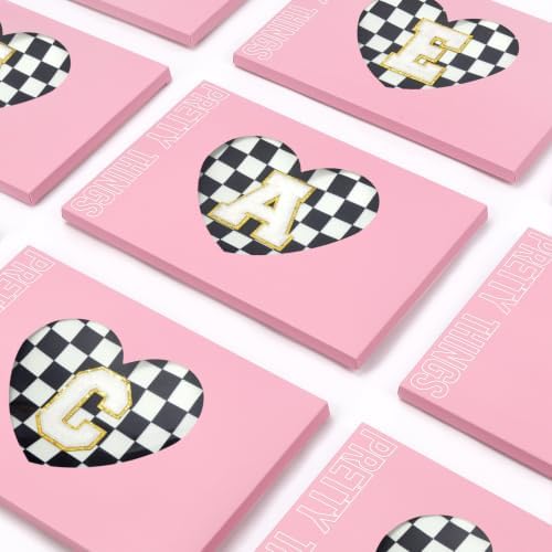 mibasies 2 PCS Initial Makeup Bags for Women: Cosmetic Bag for Travel Toiletry - Birthday Gifts for Teen Girl Gifts Trendy Stuff - Graduation Teacher Gift for Girlfriend -Checkered Black C - Image 7